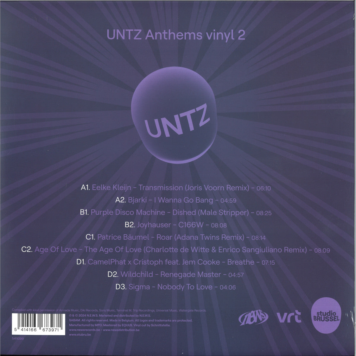 Various Artists - UNTZ Anthems Vinyl 2 (2x12")