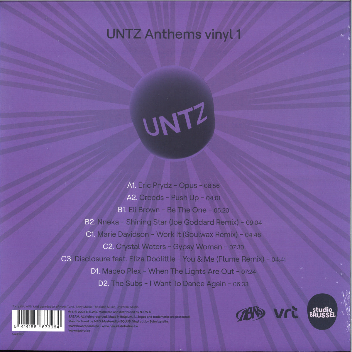 Various Artists - UNTZ Anthems Vinyl 1 (2x12")