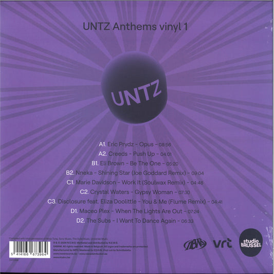 Various Artists - UNTZ Anthems Vinyl 1 (2x12")