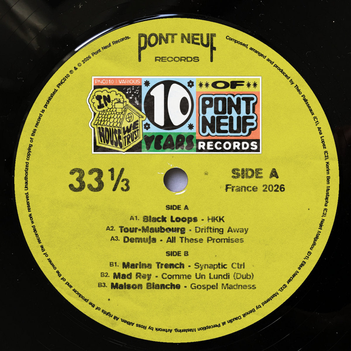 Various Artists - Pont Neuf 10 Years - In House We Trust (2LP) [Pont Neuf Records]