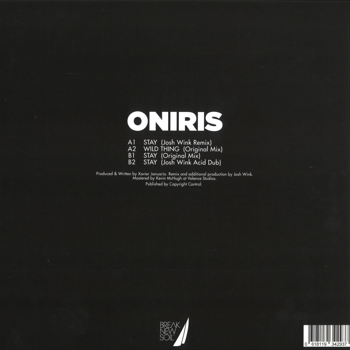 Oniris - Stay Incl. Josh Wink Remixes [Break New Soil]
