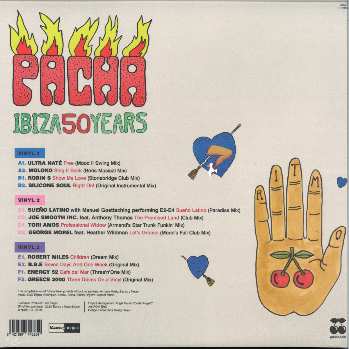 V/A - Pacha Ibiza 50 Years LP 3x12" [Blanco y Negro]