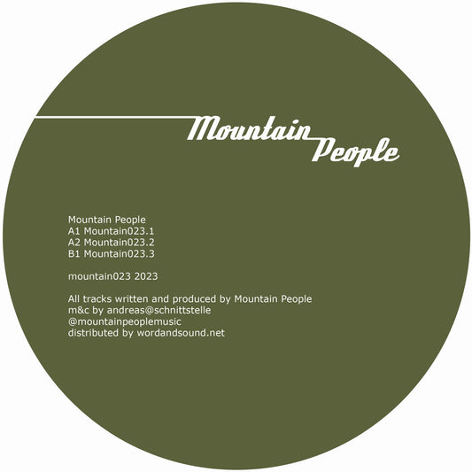 The Mountain People - Mountain023 [Preventa]