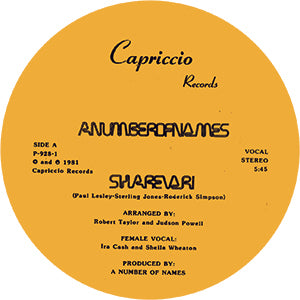 A Number Of Names - Sharevari [Capriccio Records]