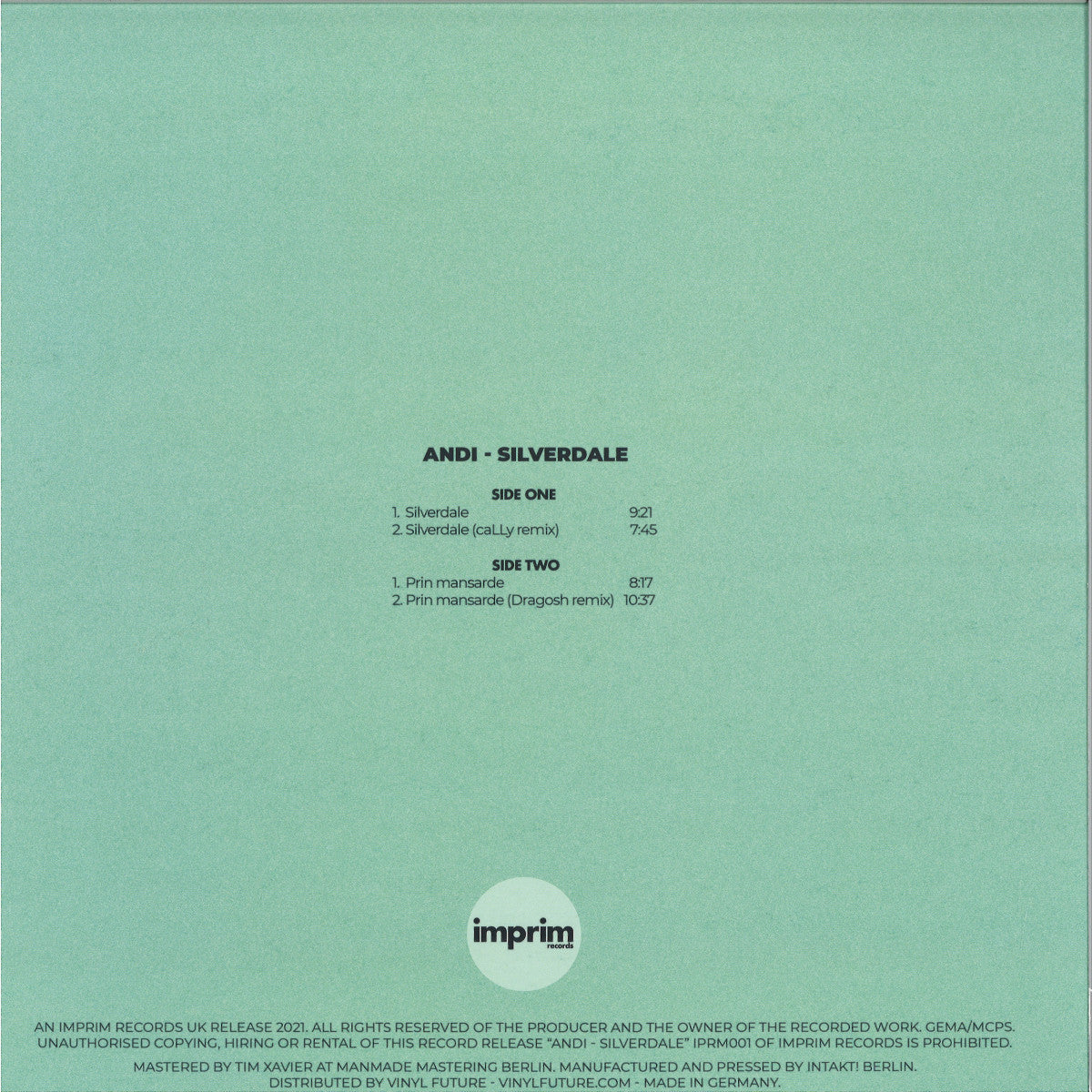 Andi - Silverdale [Imprim Records]