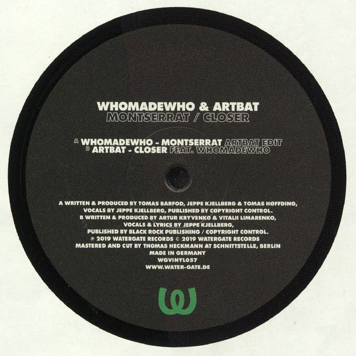 Whomadewho & Artbat - Montserrat / Closer (2024 Repress) [Watergate]