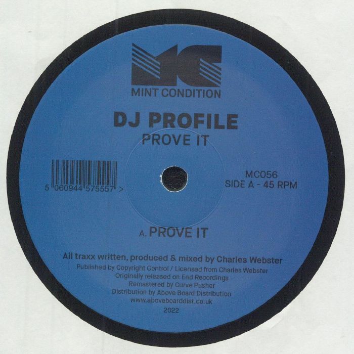 Dj Profile aka Charles Webster - Prove it [Mint Condition]