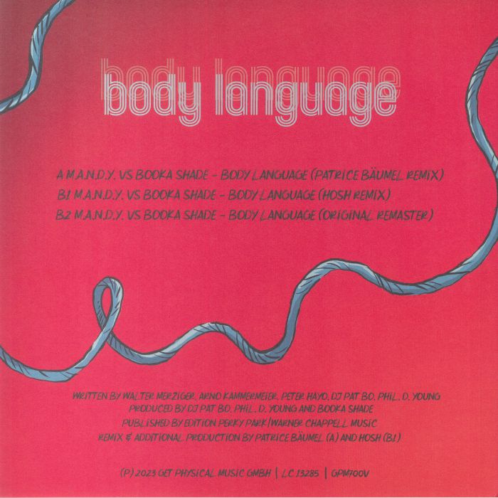 MANDY vs Booka Shade - Body Language (Remixes) [Get Physical]