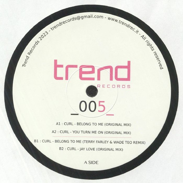 Curl - Belong To Me EP [Trend Italy]