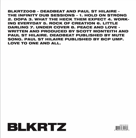 Deadbeat And Paul St Hilaire - The Infinity Dub Sessions LP [BLKRTZ]