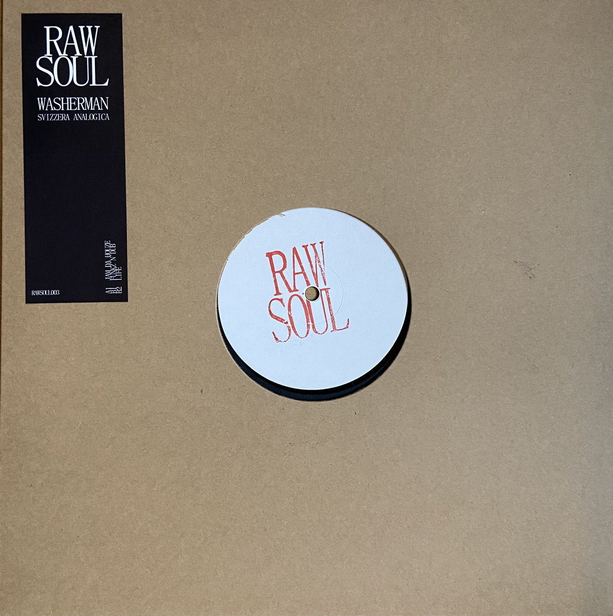 Washerman - Svizzera Analogica [Raw Soul]