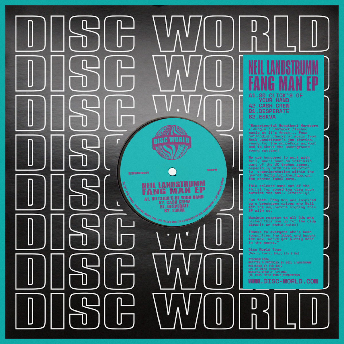 Neil Landstrumm - Fang Man EP [Discs Of The World]