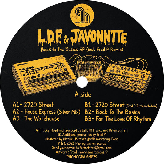 L.D.F. & Javonntte - Back to the Basics EP (Incl. Fred P Remix) [Phonogramme]