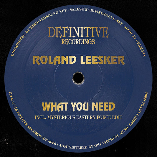 Roland Leesker - What You Need [Definitive Records]