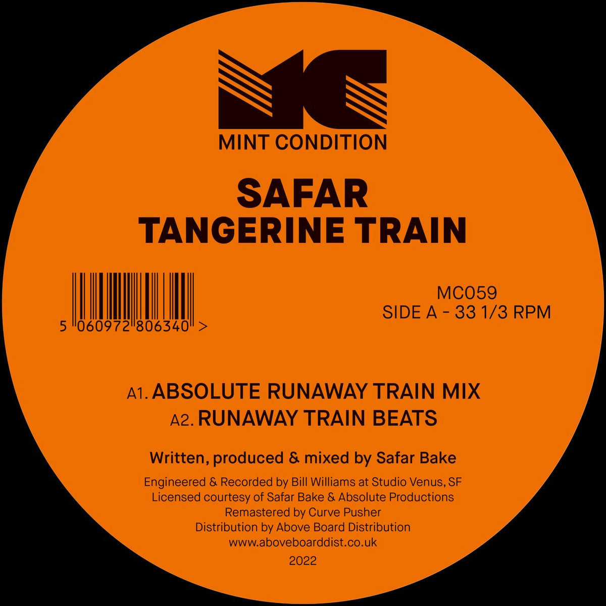 Safar - Tangerine Train [Mint Condition]