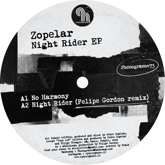 Zopelar - Night Rider EP (Incl. Felipe Gordon Remix) [Phonogramme]