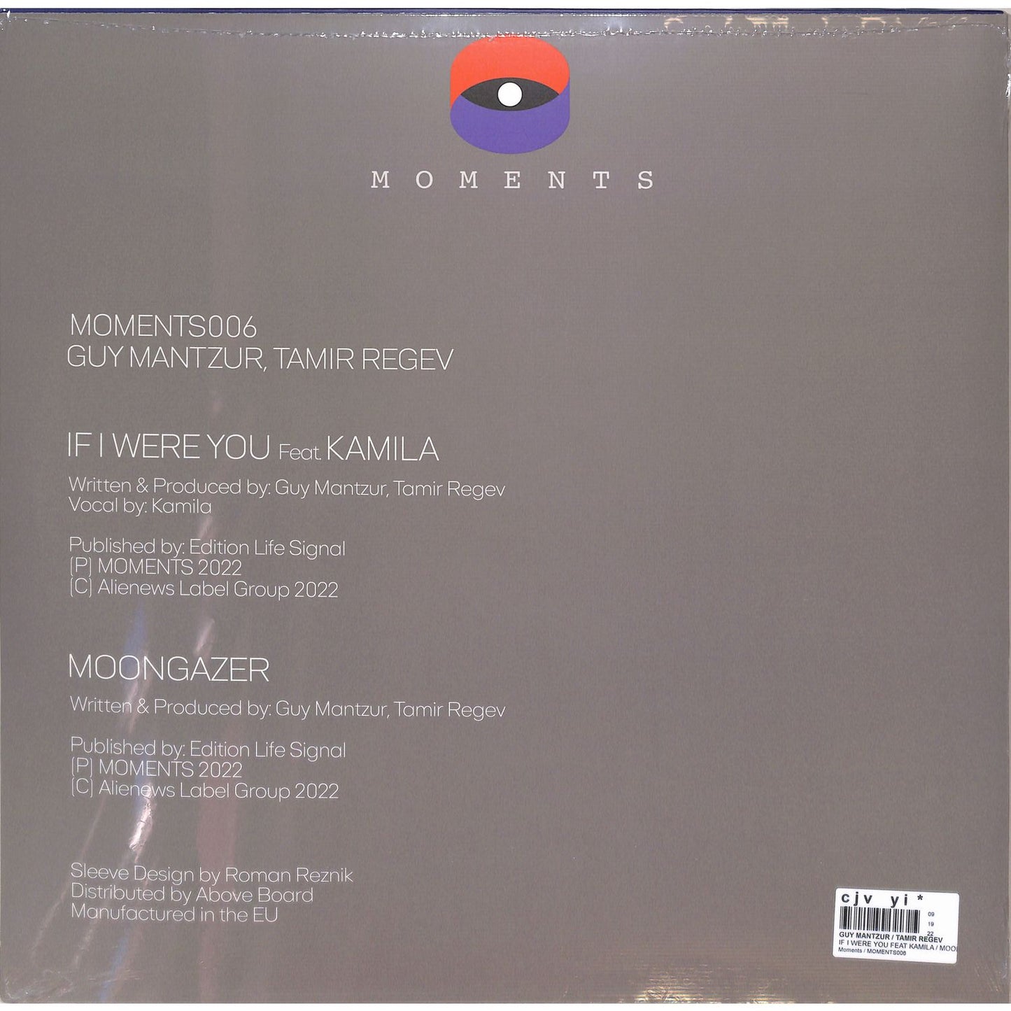Guy Mantzur, Tamir Regev - If I were You feat. Kamila / Moongazer [Moments]