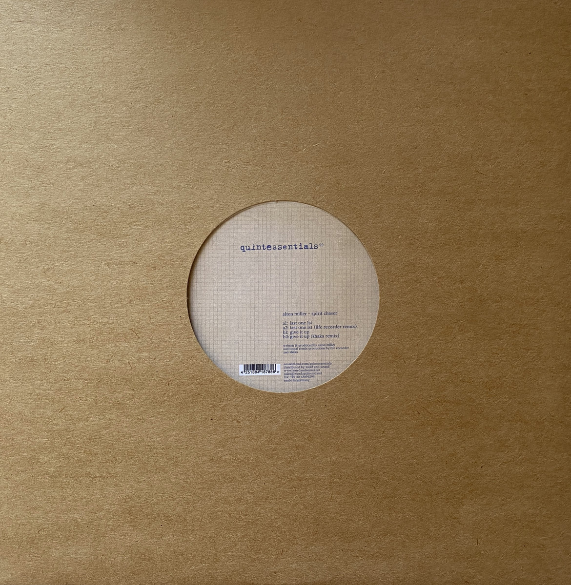 Alton Miller - Spirit Chaser [Quintessentials]