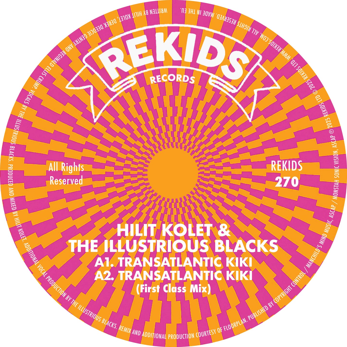 Hilit Kolet & The Illustrious Blacks - Transatlantic Kiki (Incl. Floorplan / First Class Remix) [Rekids]