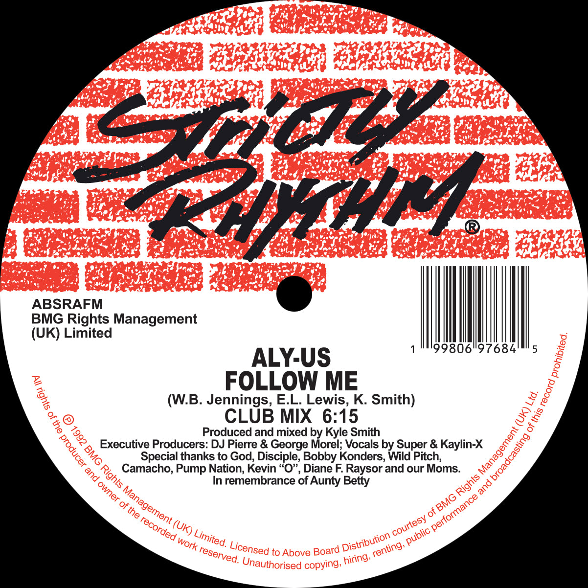 Aly-Us - Follow Me [Strictly Rhythm (BMG)]