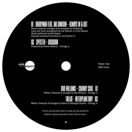Dubbyman / Specter / Boo Williams / Taelue - Sole Discretion EP Pt.2 [Sole Aspect]