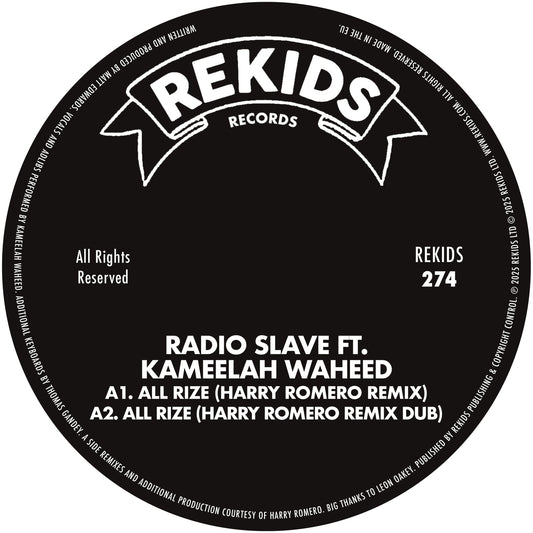 Radio Slave ft. Kameelah Waheed - All Rize (Remixes) [Rekids]