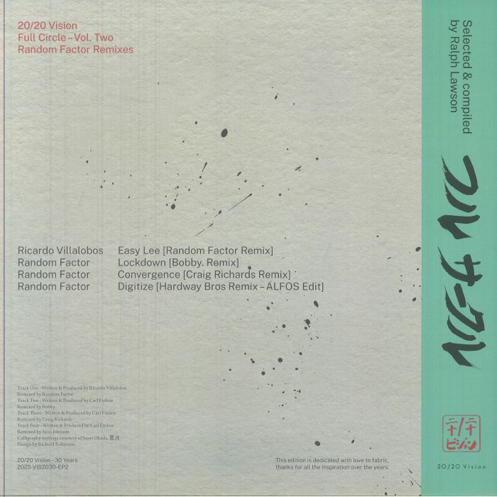 Ricardo Villalobos / Random Factor - 20 / 20 Vision - Full Circle Vol Two (feat Bobby, Craig Richards, Hardway Bros remixes) [20/20 Vision]