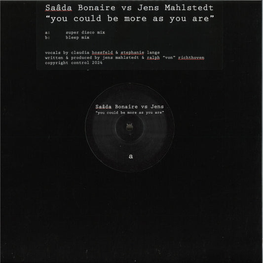 Saada Bonaire / Jens Mahlstedt - You Could Be More As You Are [Self Release]