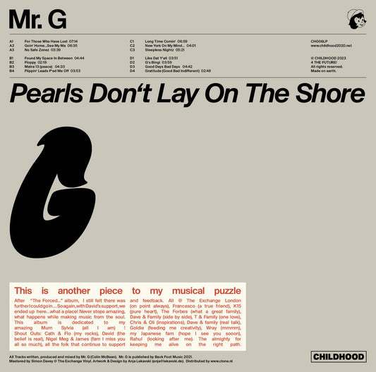 Mr. G - Pearls Don't' Lay On the Shore (2LP) [Childhood]