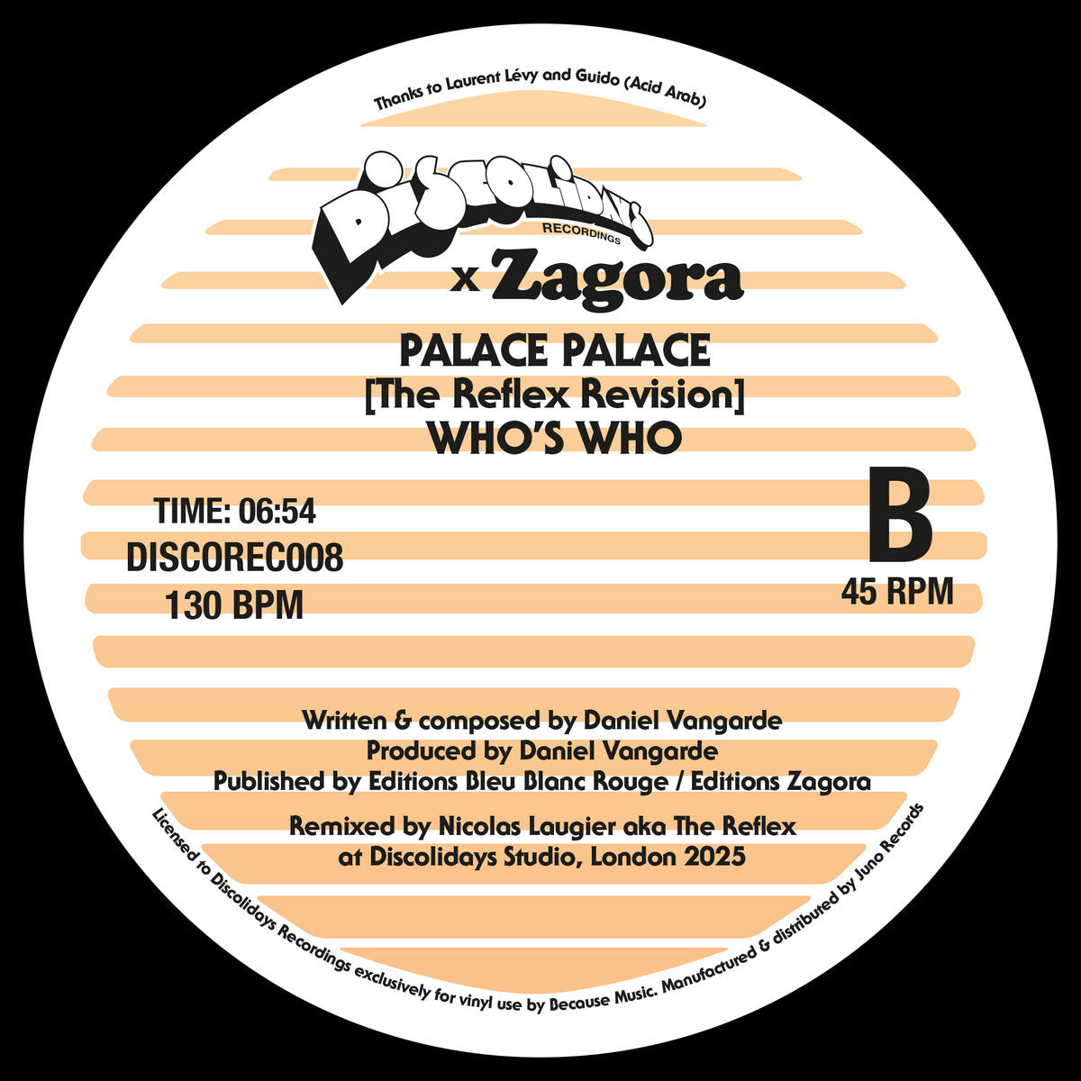 Who's Who / The Reflex - Hypnodance / Palace Palace (The Reflex Revisions) [Discolidays]