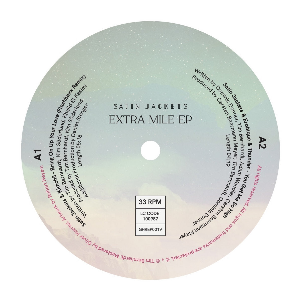 Satin Jackets - Extra Mile EP (Flashbaxx, Erobique, Johannes Albert & Ceci Remixes) [Golden Hour Recordings]