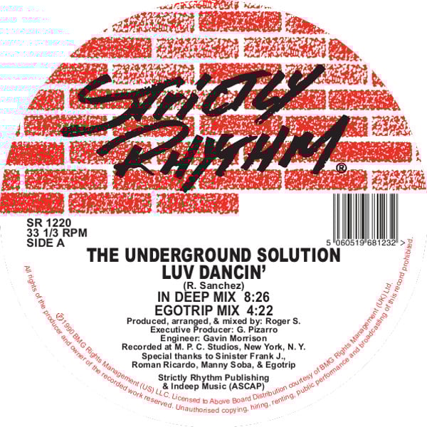 The Underground Solution - Luv Dancin' [Strictly Rhythm (BMG)]