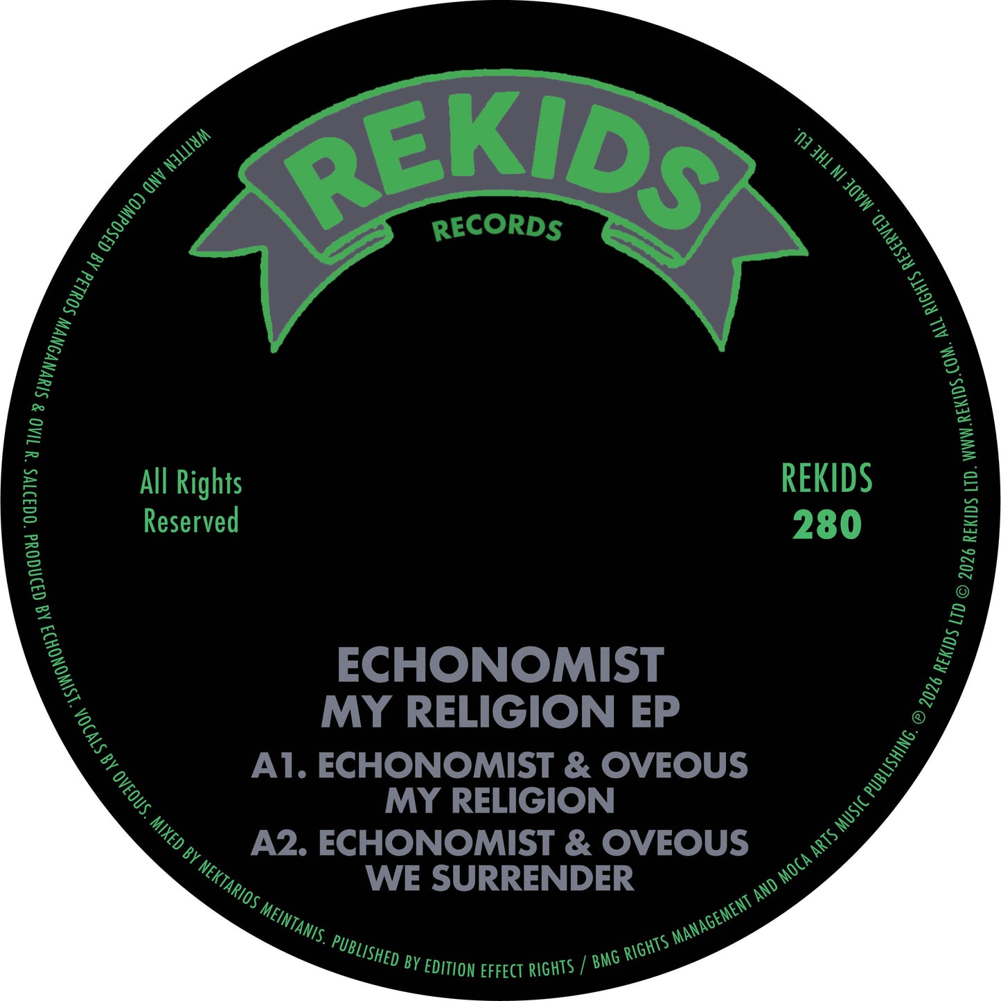 Echonomist - My Religion EP [Rekids]