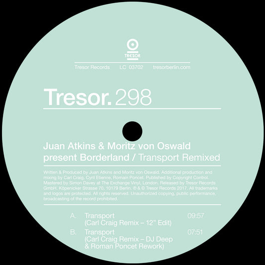 Juan Atkins & Moritz von Oswald present Borderland Transport Remixed [Tresor]