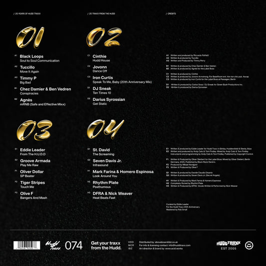 20 Years Of Hudd Traxx - 20 Traxx From The Hudd - Curated By Eddie Leader (4LP) [Hudd Traxx]