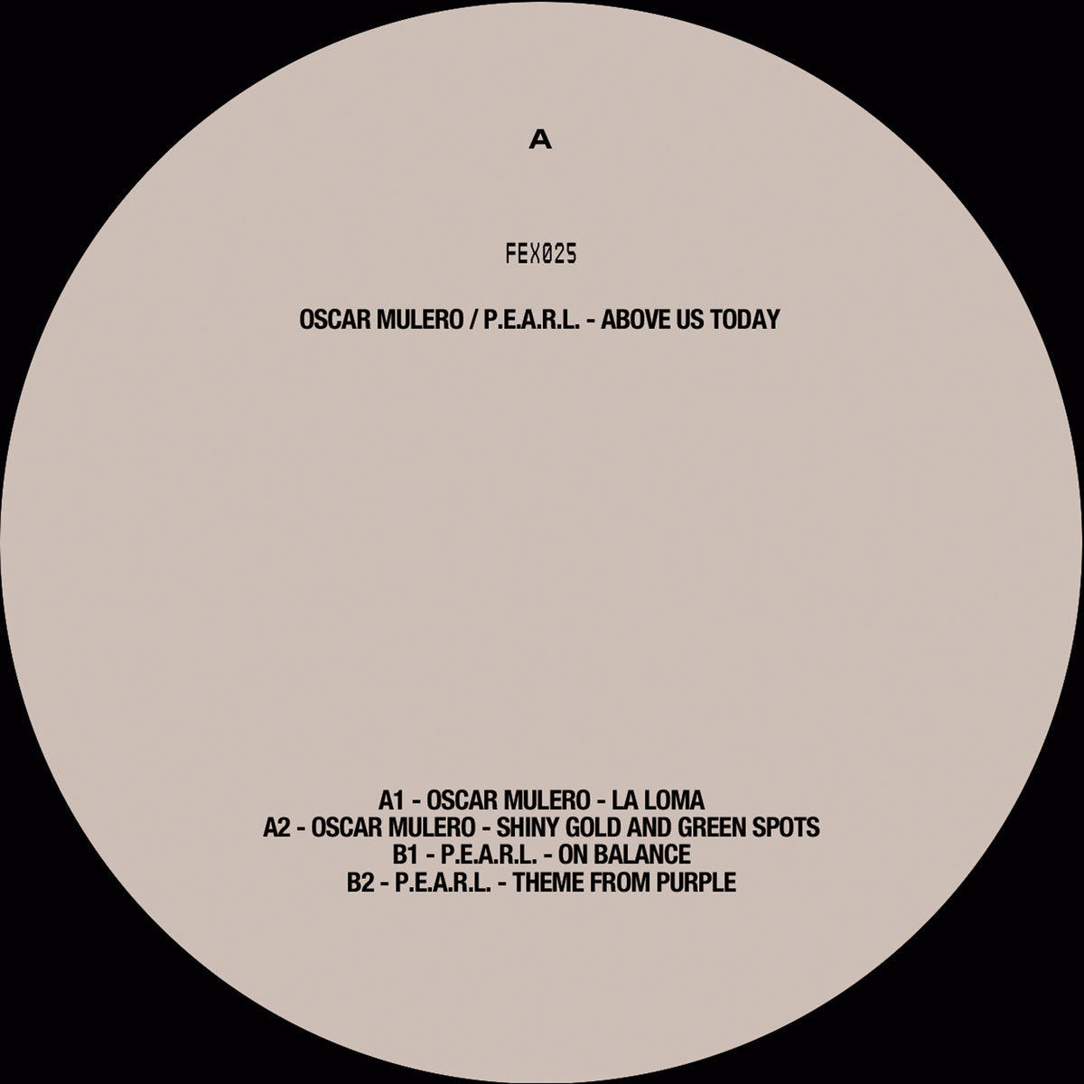 Oscar Mulero / P.E.A.R.L. - Above Us Today  [Falling Ethics]