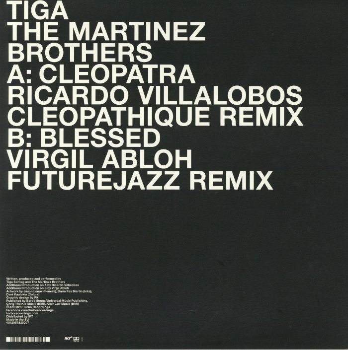 Tiga & The Martinez Brothers - Cleopatra / Blessed (Incl. Ricardo Villalobos & Virgil Abloh Remixes) [Turbo]