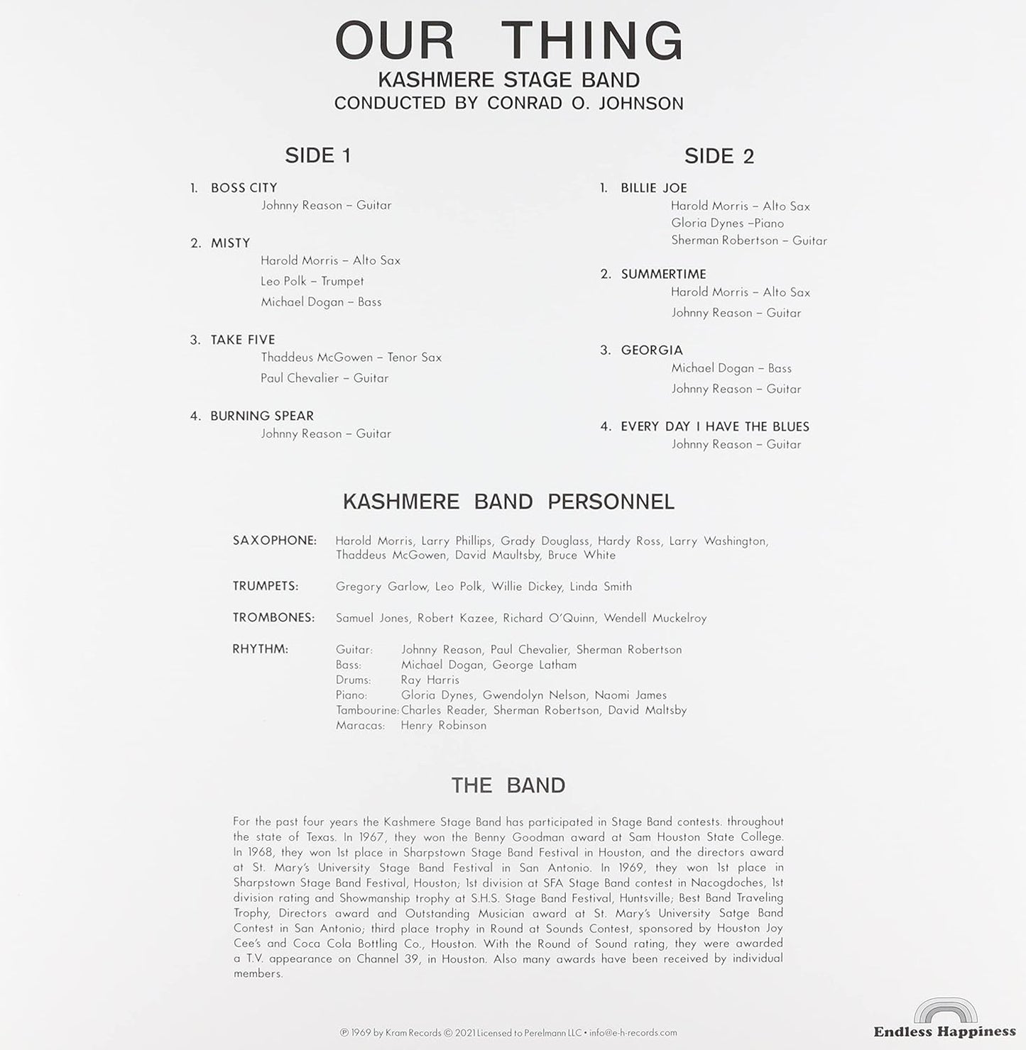 Kashmere Stage Band - Our Things (1969) [P-Vine Japan]