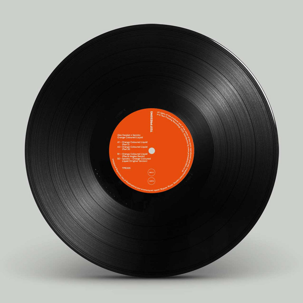 Alex Kassian X Spooky - Orange Coloured Liquid [Test Pressing Recordings]