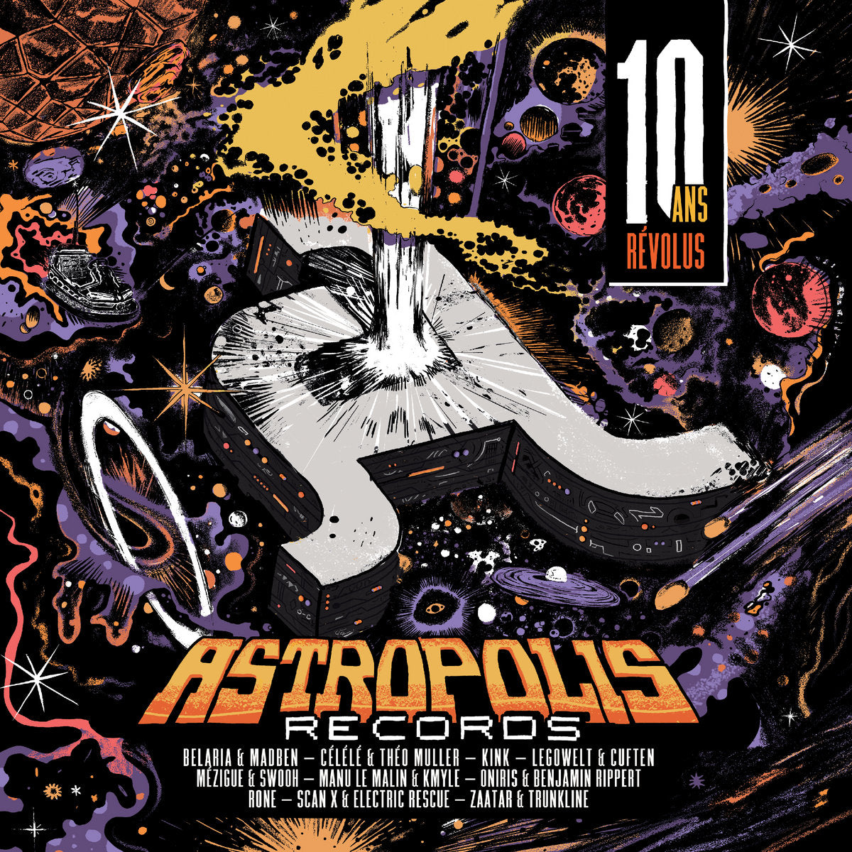 Various Artists - 10 ans Révolus (2LP) [Astropolis Records]