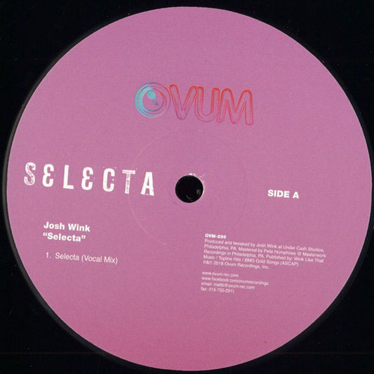 Josh Wink - Selecta [Ovum]