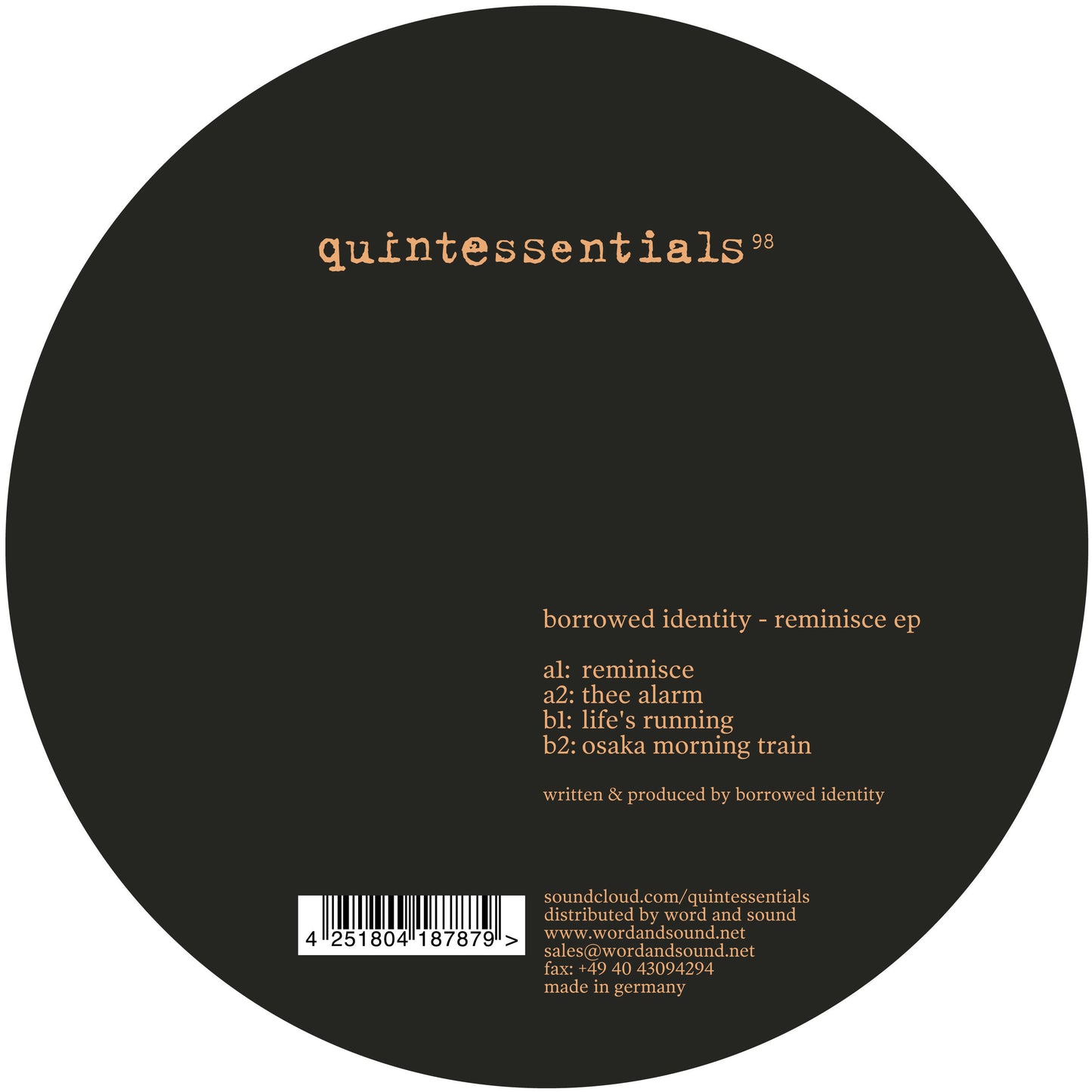 Borrowed - Identity Reminisce EP [Quintessentials]