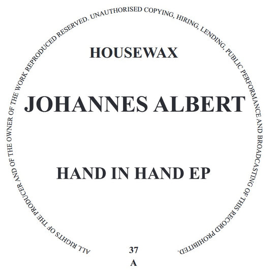Johannes Albert - Hand In Hand EP [Housewax]