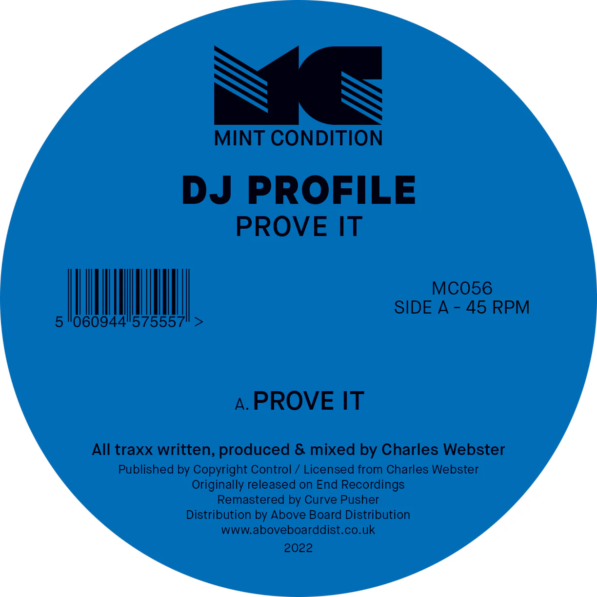 Dj Profile aka Charles Webster - Prove it [Mint Condition]