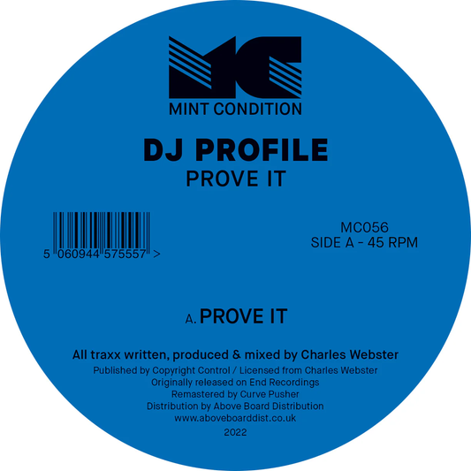 Dj Profile aka Charles Webster - Prove it [Mint Condition]