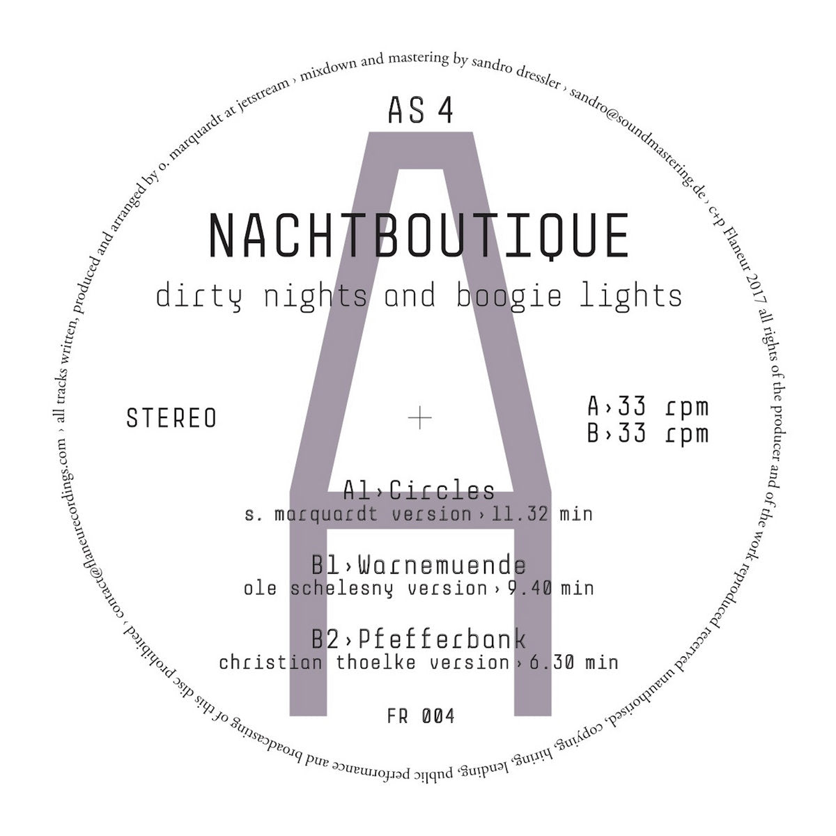 DJ Jauche Nachtboutique - Dirty Nights and Boogie Lights Pt. 4 [Flaneurecordings]