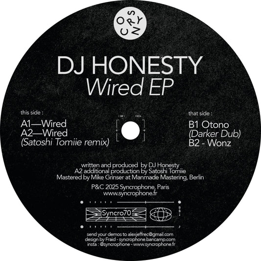 DJ Honesty - Wired EP (Incl.Satoshi Tomiie Remix) [Syncrophone]