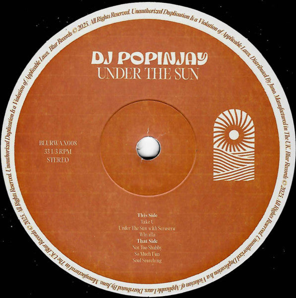 Dj Popinjay aka. Scruscru - Under The Sun EP [Blur Records]
