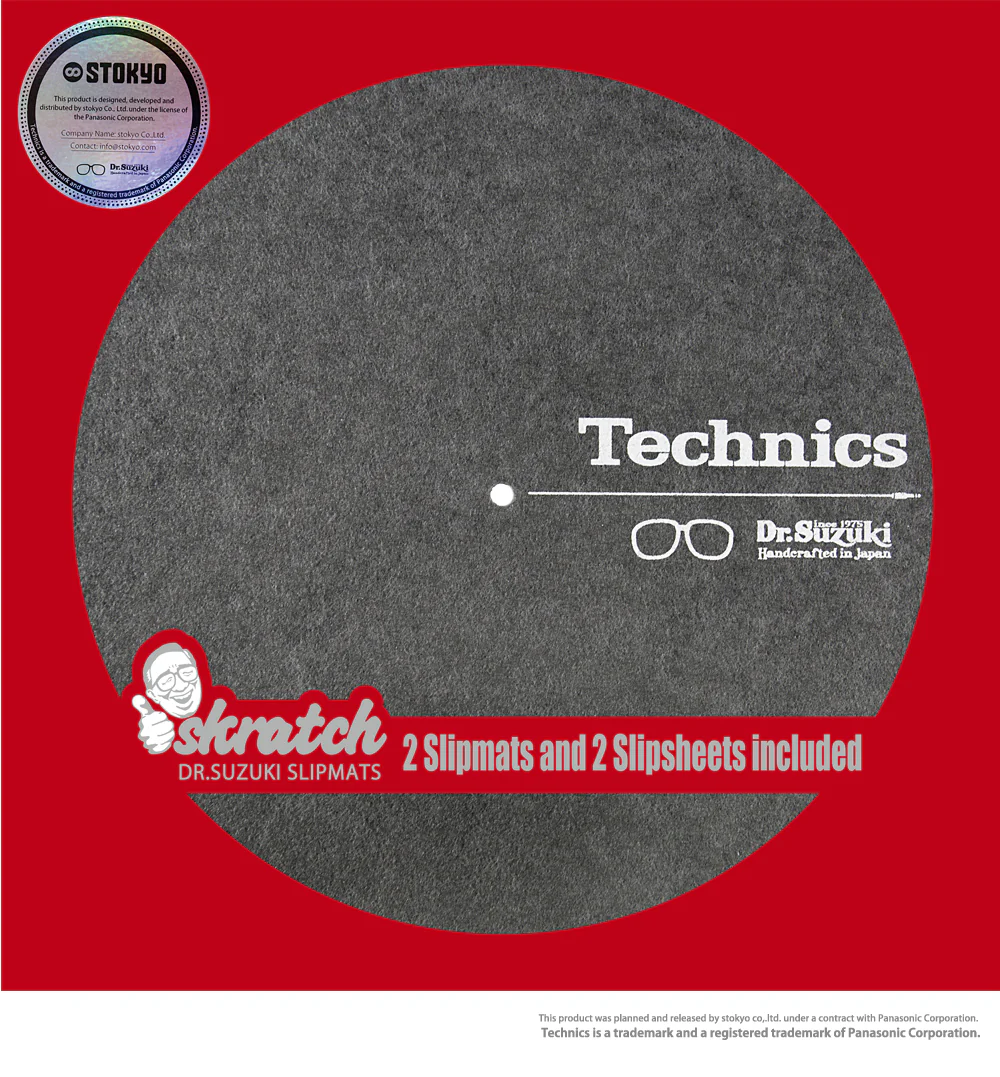 Dr. Suzuki x Technics 12" Skratch Slipmat (Par)