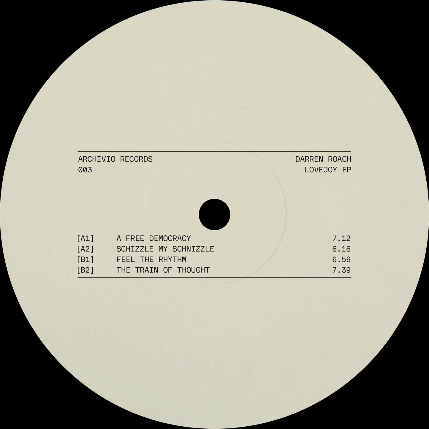 Darren Roach - Lovejoy EP [Archivio Records]